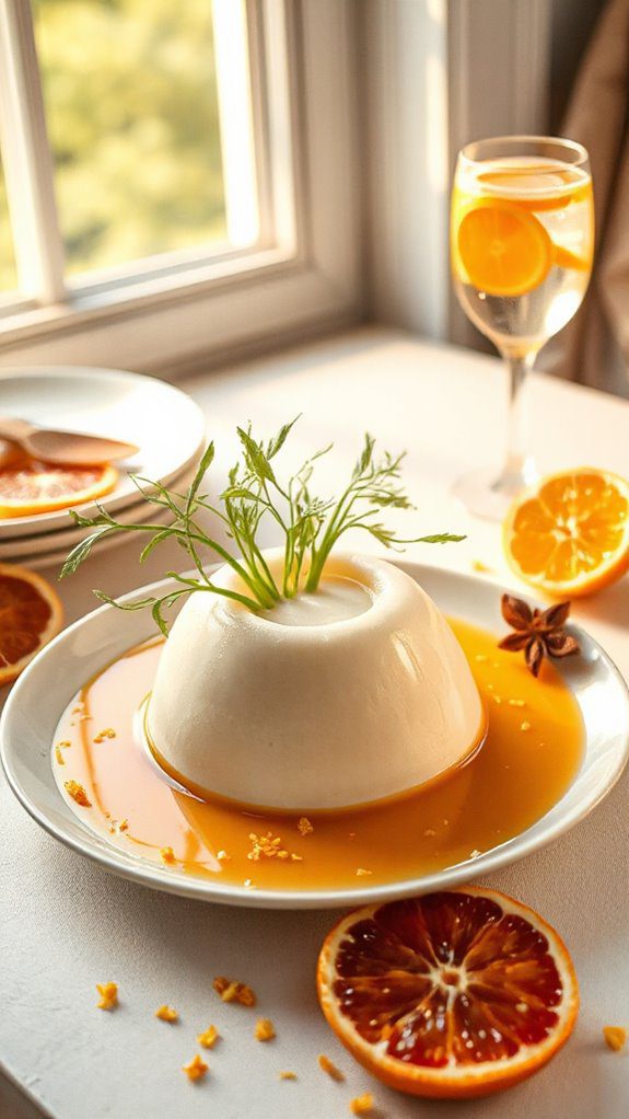 fennel panna cotta dessert fennel panna cotta dessert