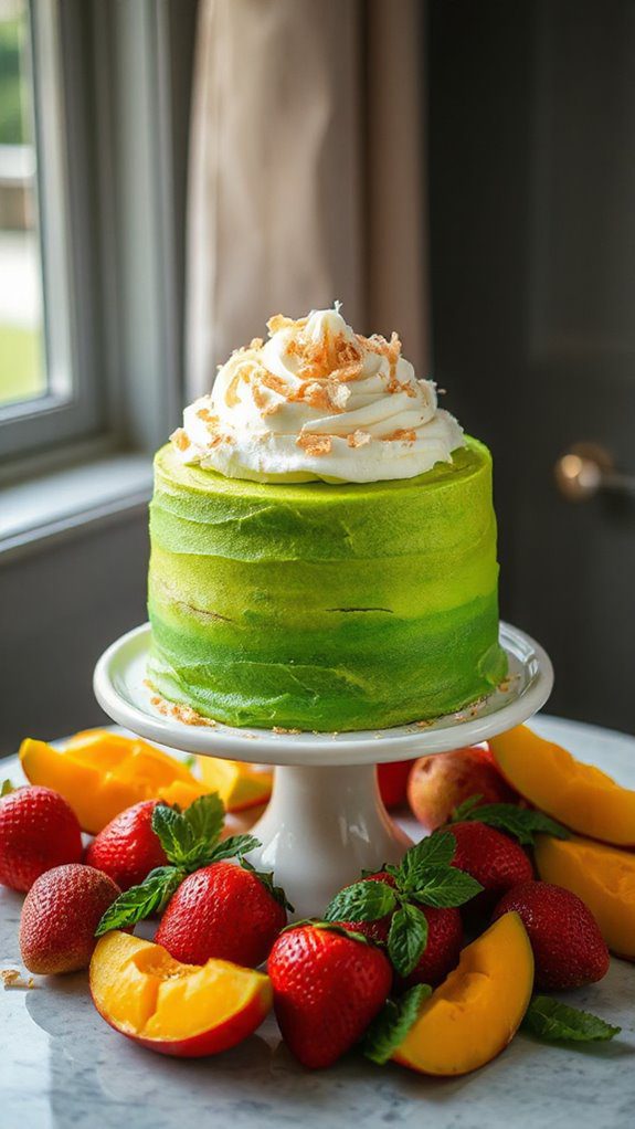 fluffy fragrant pandan dessert