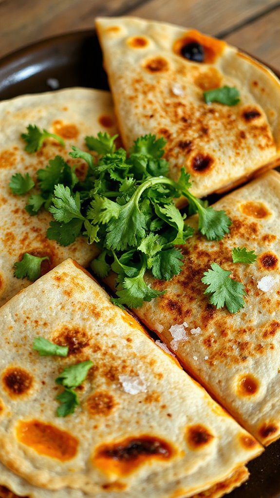 garnish using fresh cilantro
