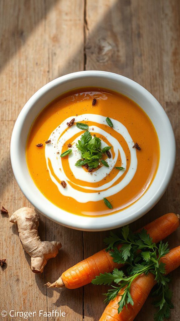 garnish using fresh herbs