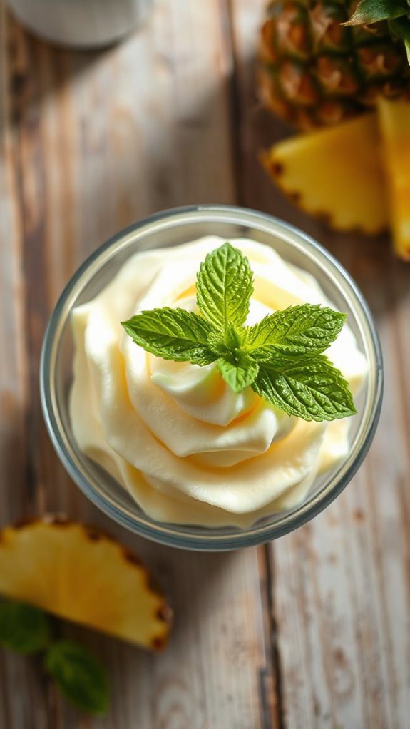 garnish with fresh mint