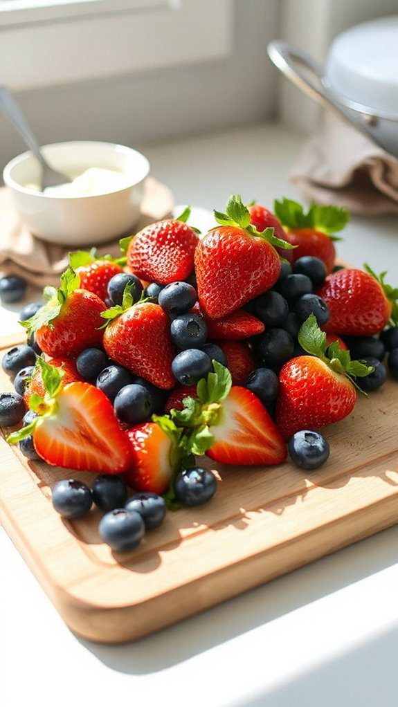 gather fresh patriotic berries