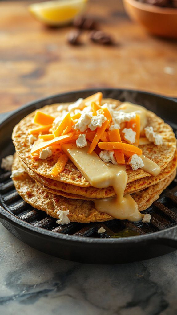 generously sprinkle cheese liberally