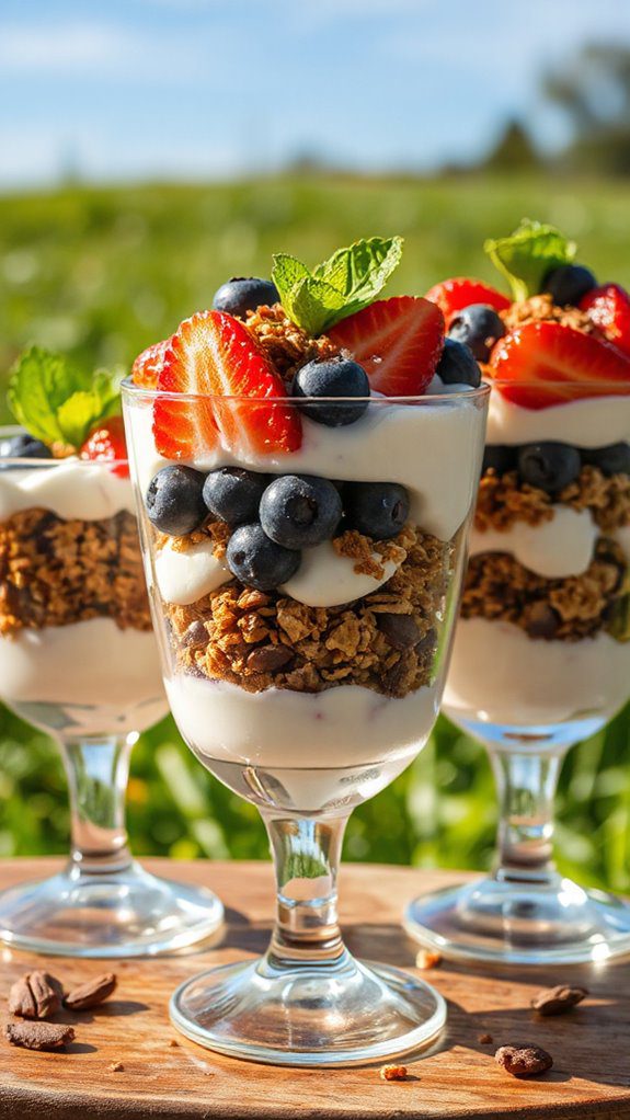 health conscious summer parfaits