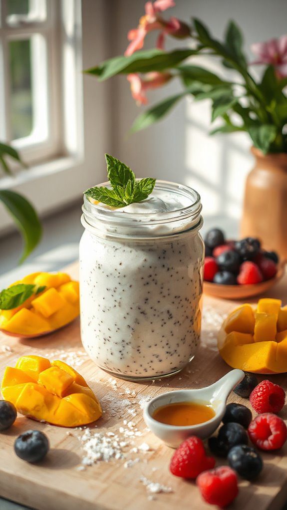 healthy creamy coconut pudding