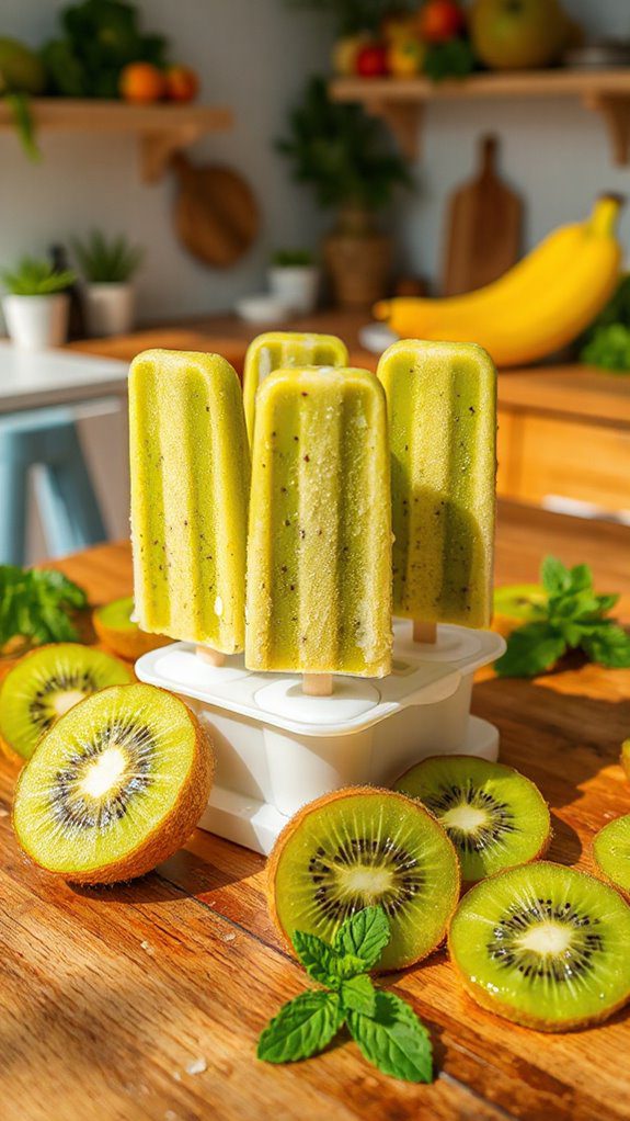 healthy kiwi yogurt popsicles healthy kiwi yogurt popsicles
