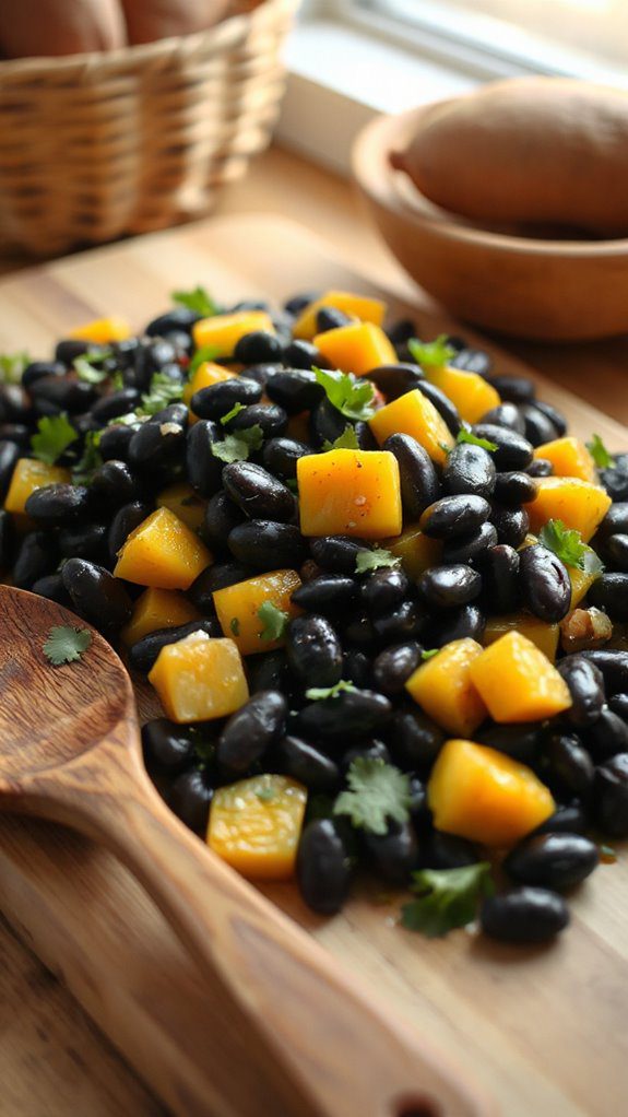 incorporate black beans mixture