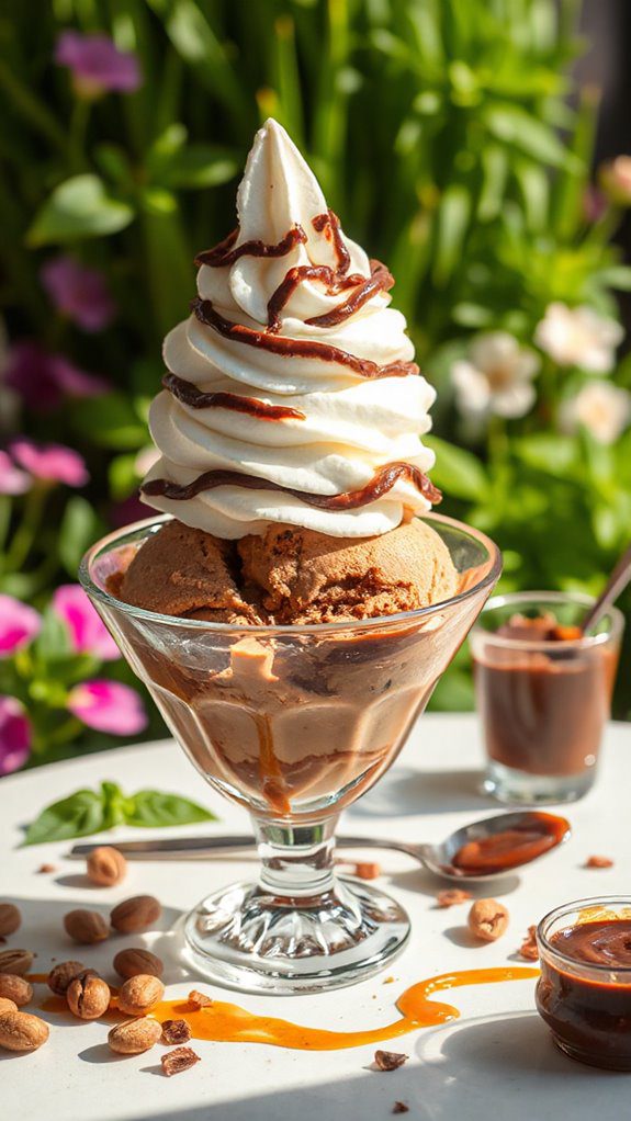 indulgent hazelnut ice cream sundae indulgent hazelnut ice cream sundae