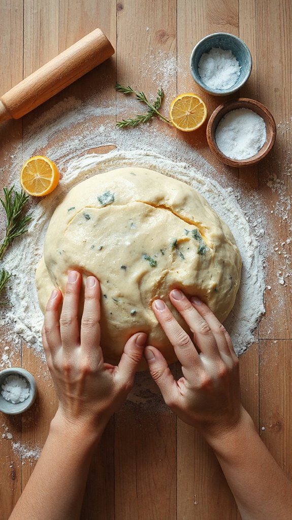 knead dough until smooth