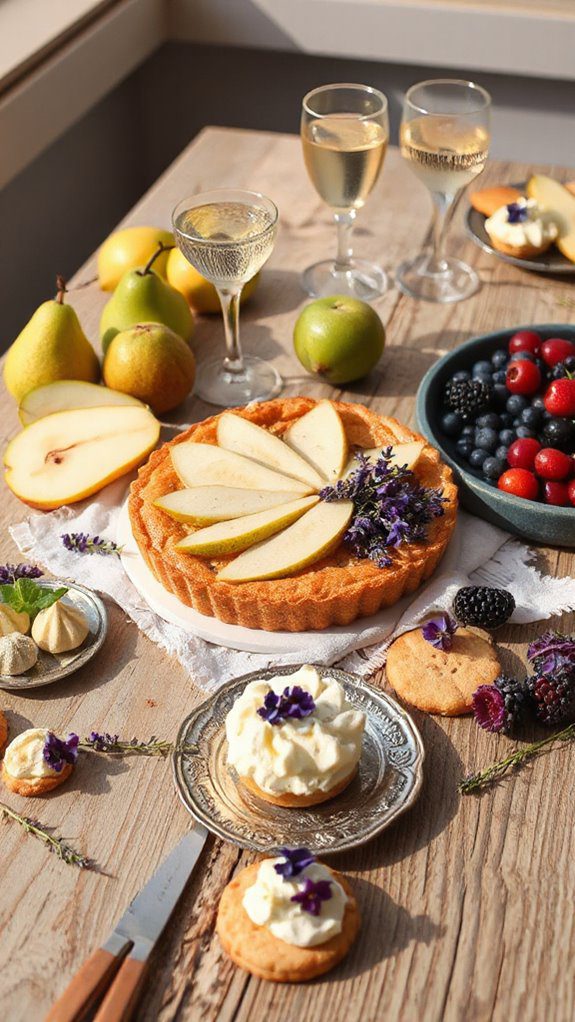 lavender infused pear tart recipe