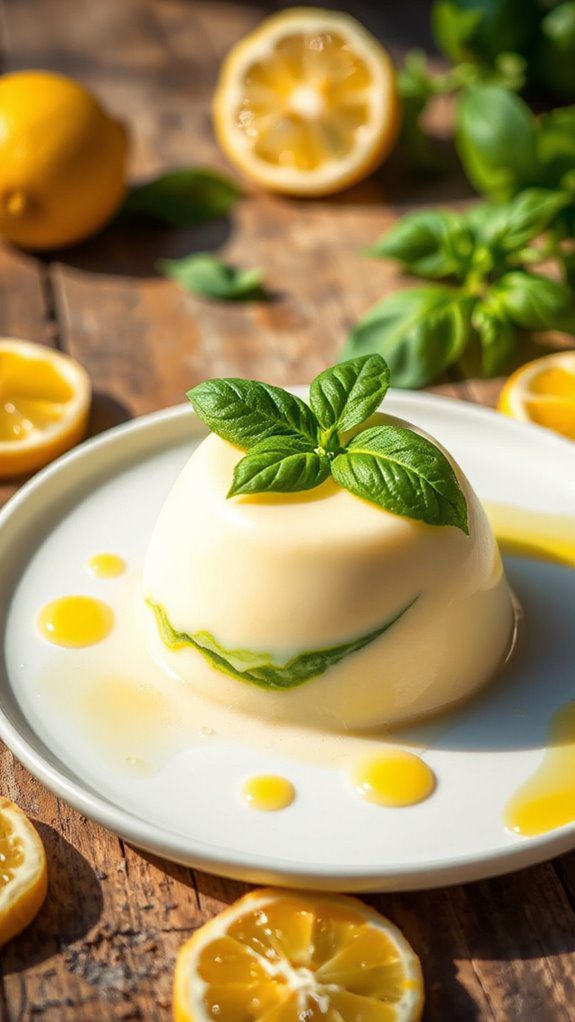 lemon basil creamy dessert delight