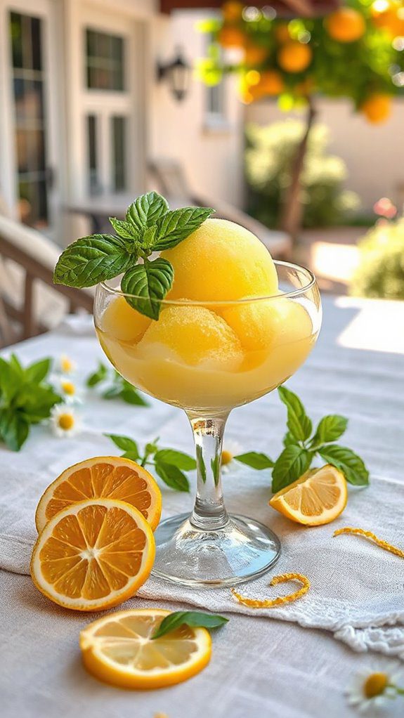 lemon basil sorbet recipe