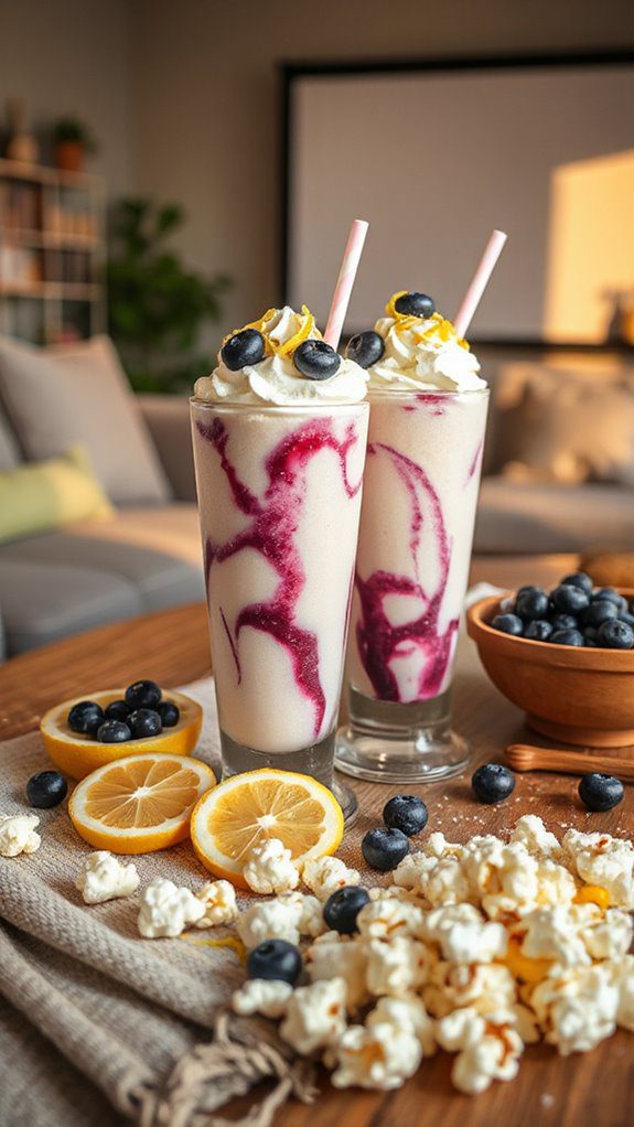 lemon blueberry milkshake delight