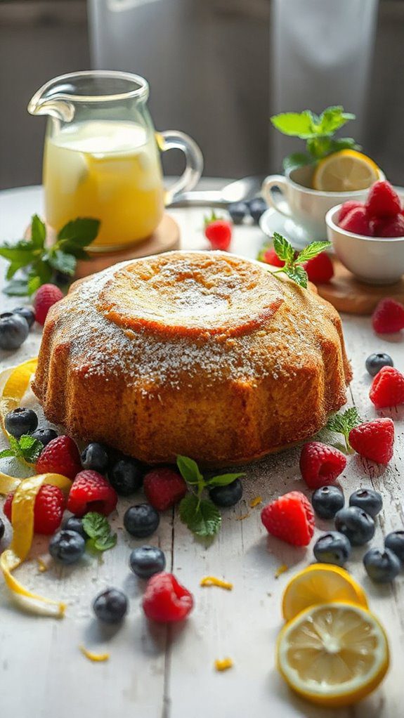 lemon einkorn pound cake recipe