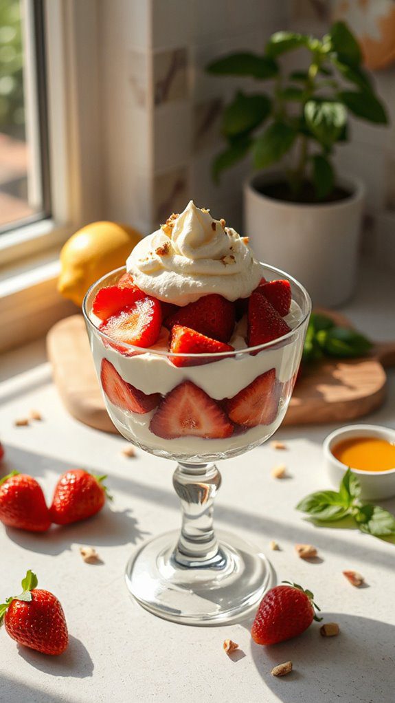 light summer dessert parfait