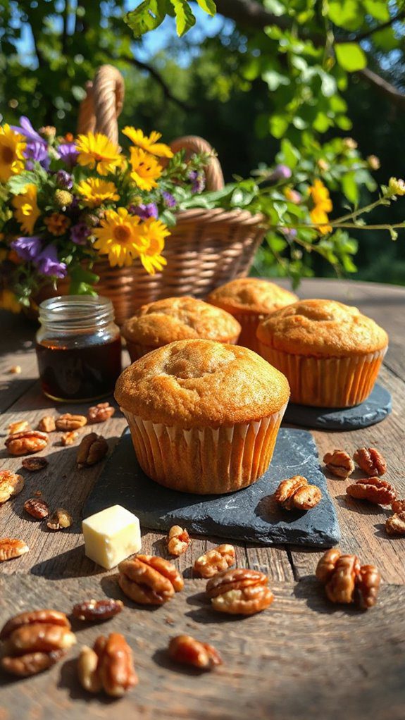 maple walnut muffins recipe