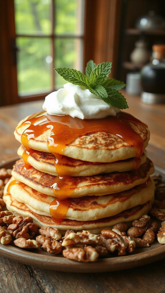 maple walnut pancakes recipe