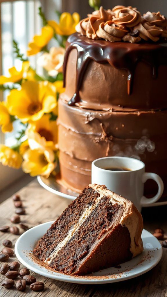 mocha cake coffee buttercream