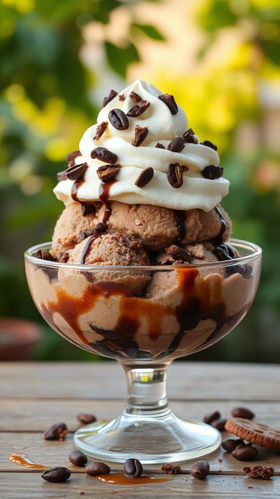 mocha coffee chocolate sundae