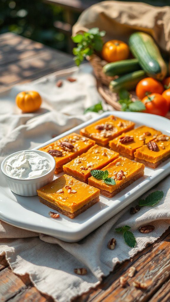 no bake pumpkin dessert bars