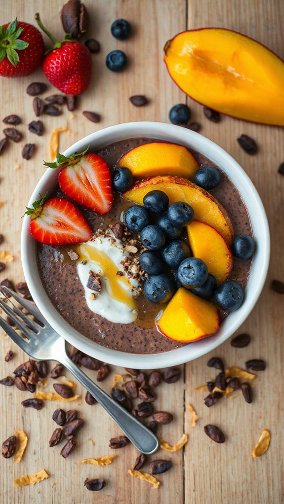 nutritious chocolate chia pudding