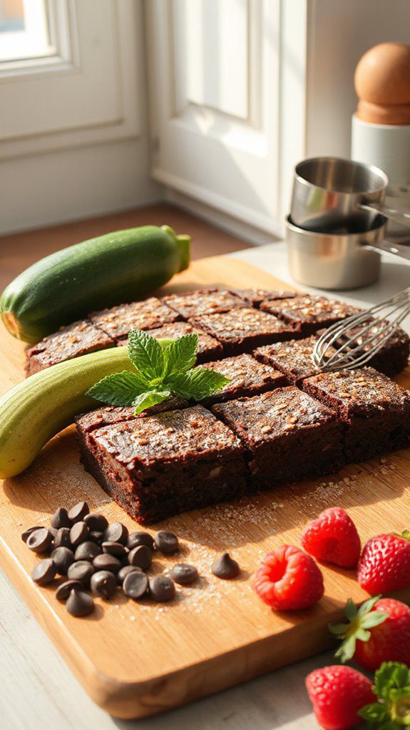 nutritious indulgent zucchini brownies