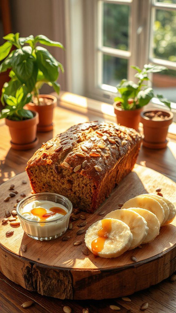 nutty moist banana bread