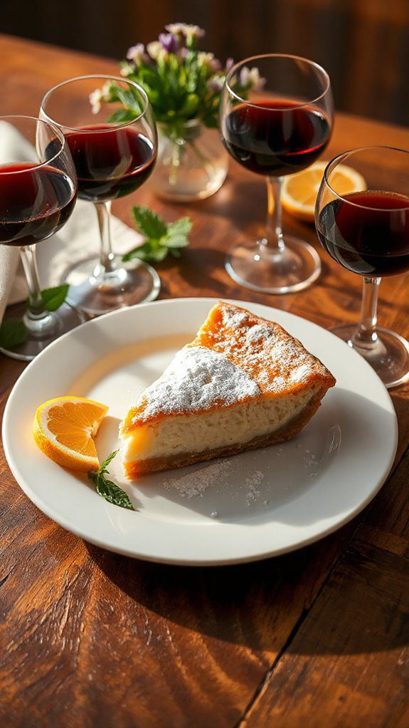 pairing desserts with wines