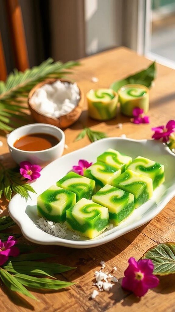 pandan coconut pudding recipe