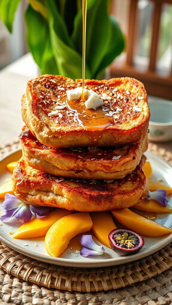 pandan infused french toast delight