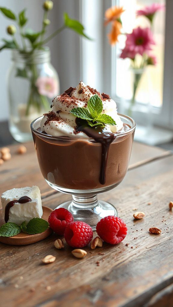 protein packed chocolate mousse