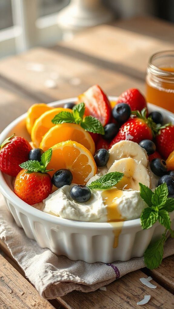 protein packed fruit salad