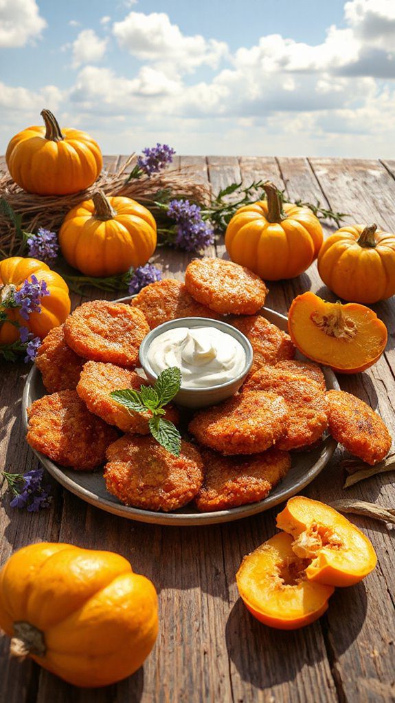 pumpkin fritters sweet crispy treat