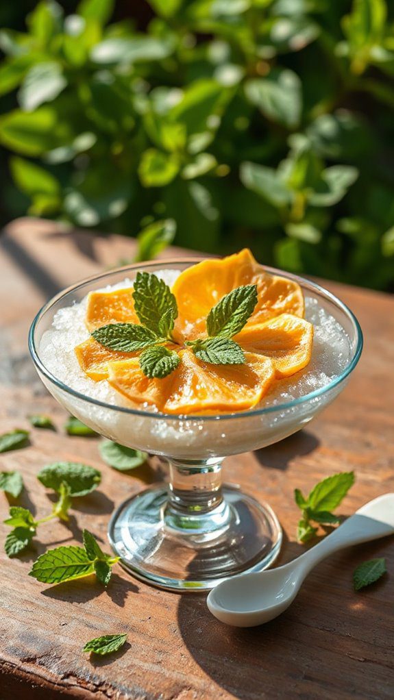 refreshing tropical frozen treat