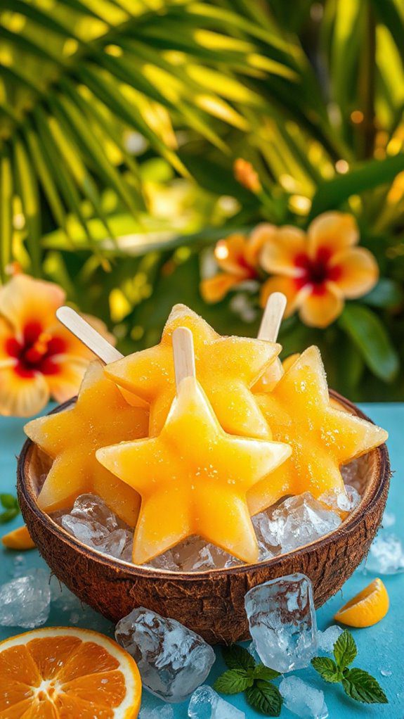 revitalizing exotic fruit popsicles
