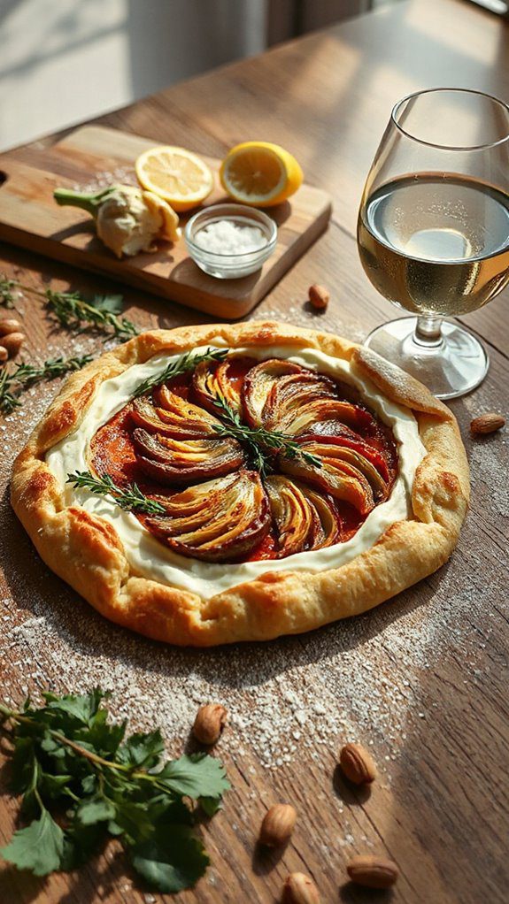savory sweet vegetarian tart delight