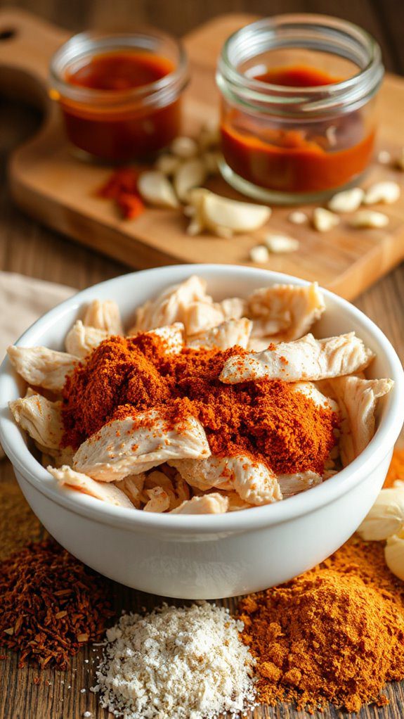 season chicken with spices