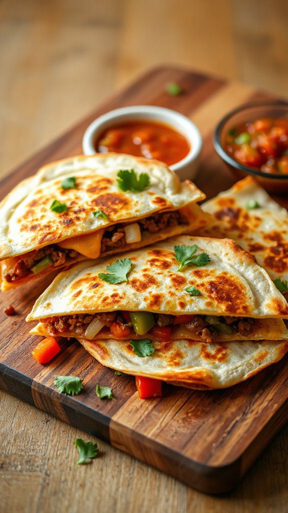 slice and serve quesadillas