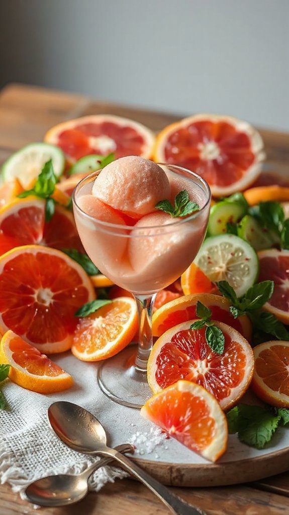 spicy grapefruit fruit salad