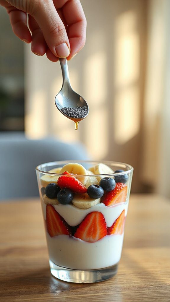 sprinkle chia seeds generously