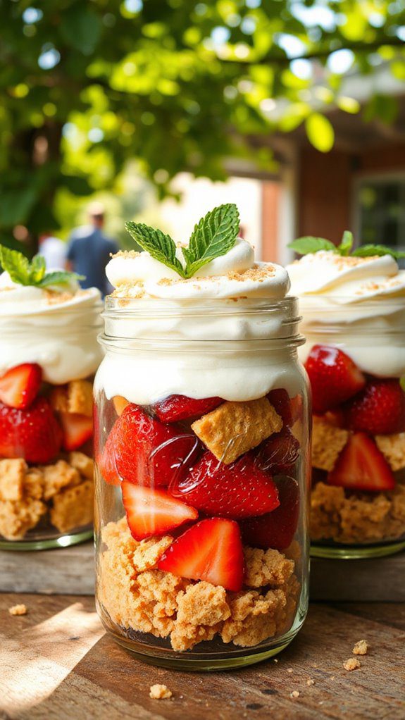 strawberry shortcake layered jars strawberry shortcake layered jars