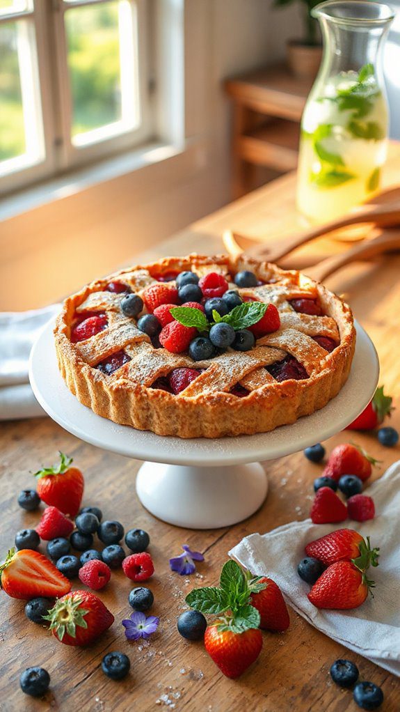 summer berry tart delight