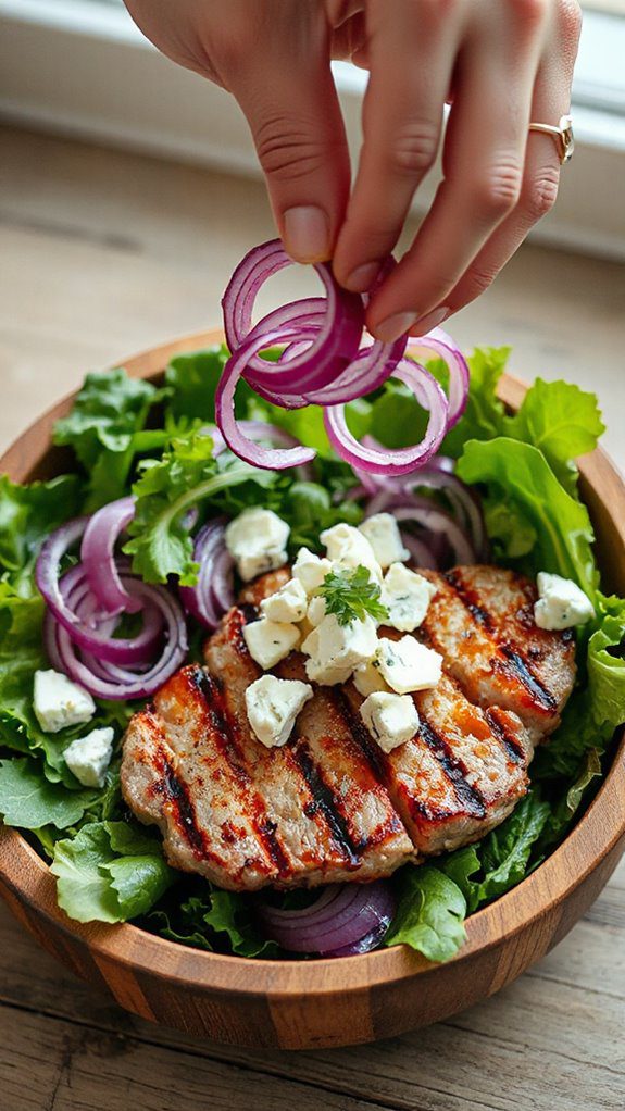 tangy pickled onion crunch