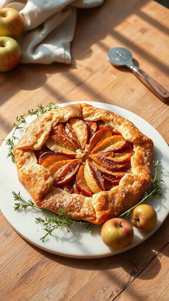tarragon infused apple galette tarragon infused apple galette