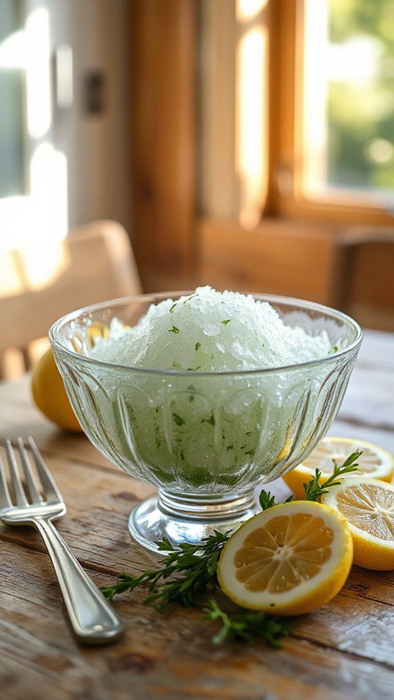 tarragon infused frozen dessert tarragon infused frozen dessert