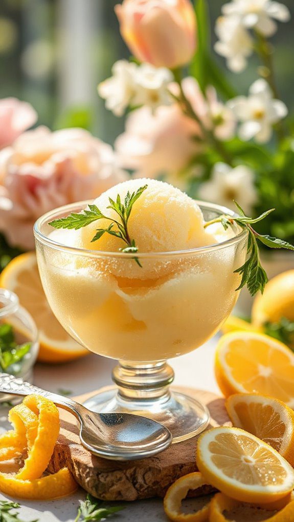 tarragon lemon sorbet delight tarragon lemon sorbet delight