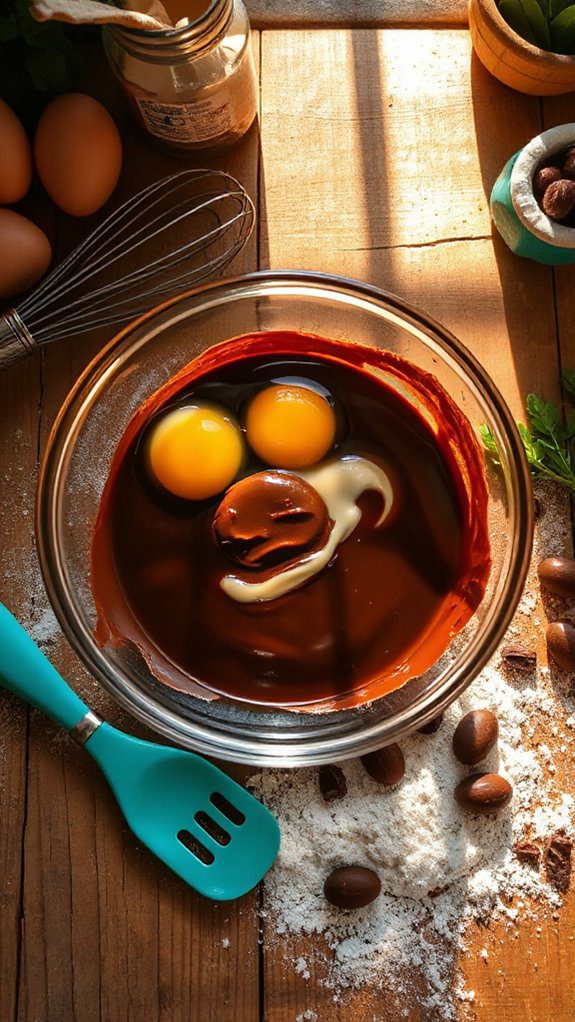 thoroughly combine wet ingredients