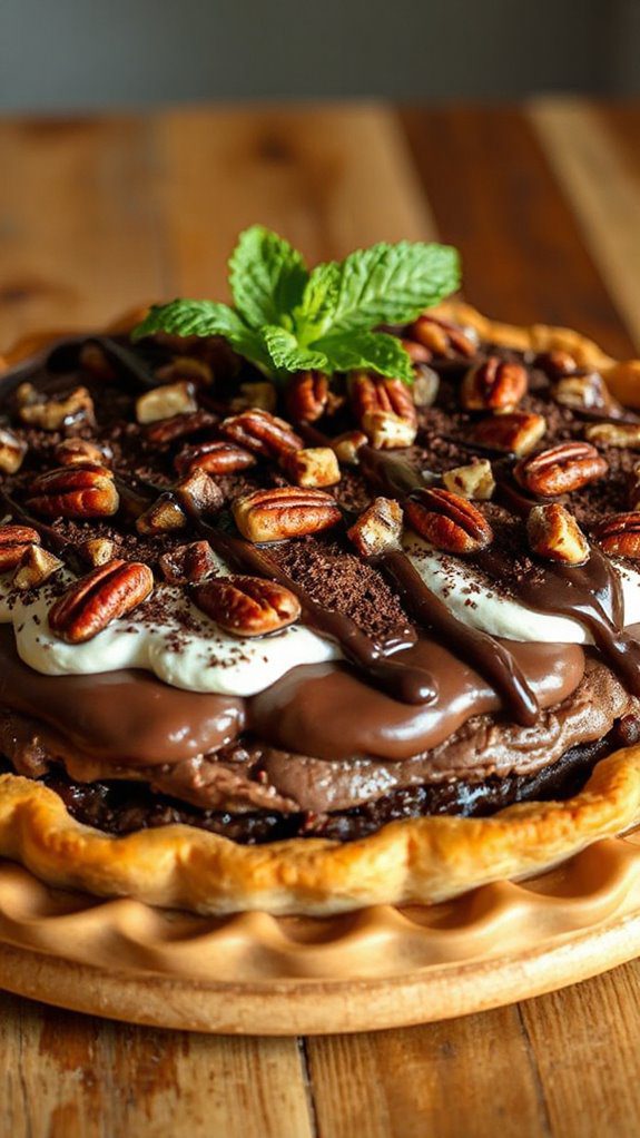 thoughtful minimalist pie garnishes