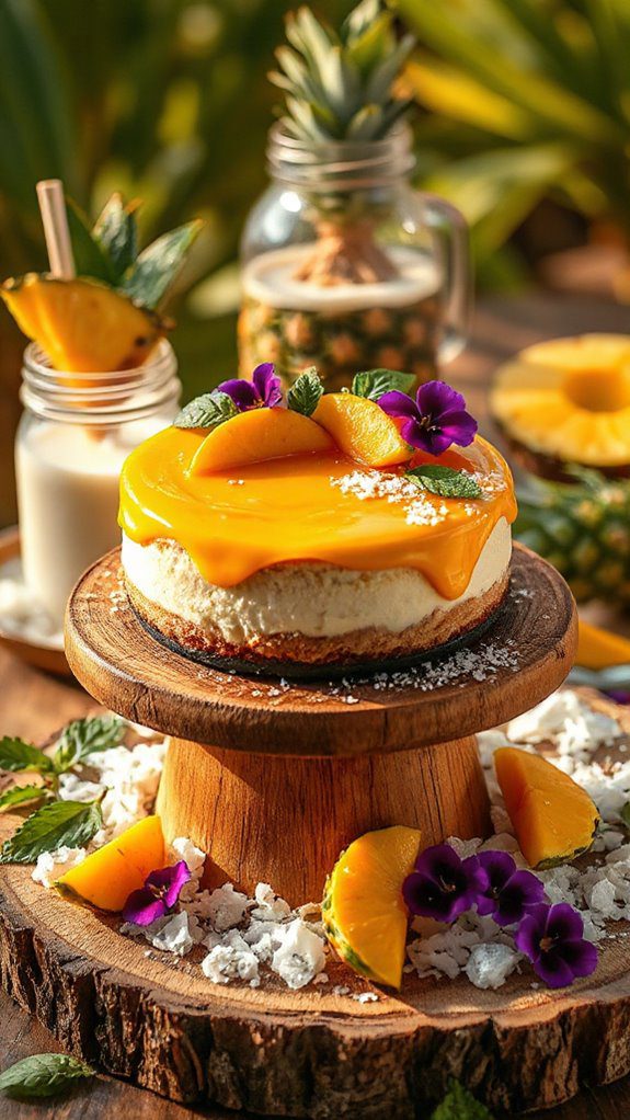 tropical frozen cheesecake delight