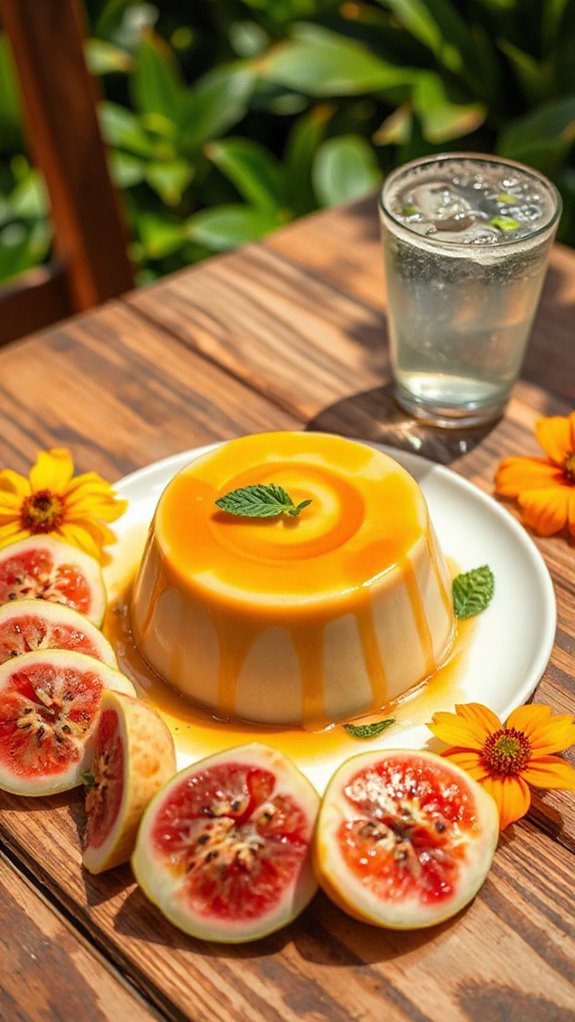 tropical guava flan delight